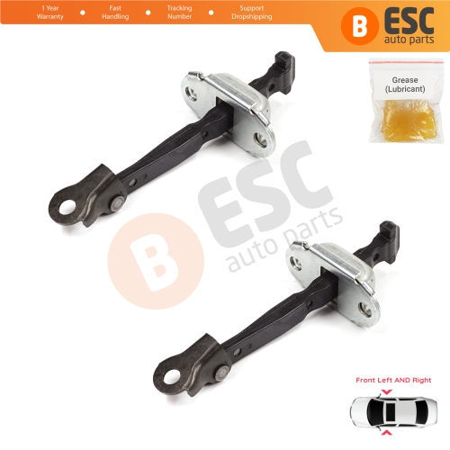 2 Pieces Front Door Stop Check Assy Limiter Strap for Honda Civic MK10 X 2016-2021 Insight MK3 III ZE4 72380TBAA01