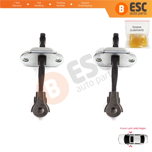 2 Pieces Front Door Stop Check Assy Limiter Strap for Honda Civic MK10 X 2016-2021 Insight MK3 III ZE4 72380TBAA01