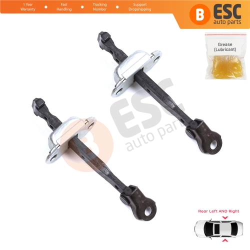 2 Pieces Rear Door Stop Check Assy Limiter Strap for Honda Civic MK10 X 2016-2021 Insight MK3 III ZE4 72840TBAA01