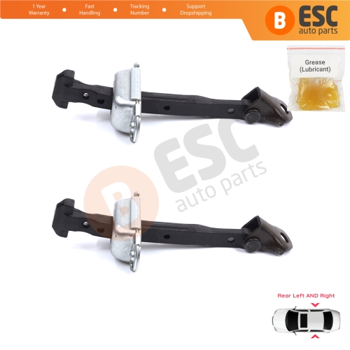 2 Pieces Rear Door Stop Check Assy Limiter Strap for Honda Civic MK10 X 2016-2021 Insight MK3 III ZE4 72840TBAA01