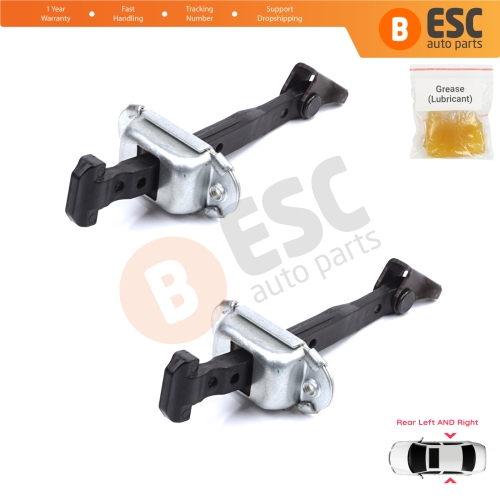 2 Pieces Rear Door Stop Check Assy Limiter Strap for Honda Civic MK10 X 2016-2021 Insight MK3 III ZE4 72840TBAA01