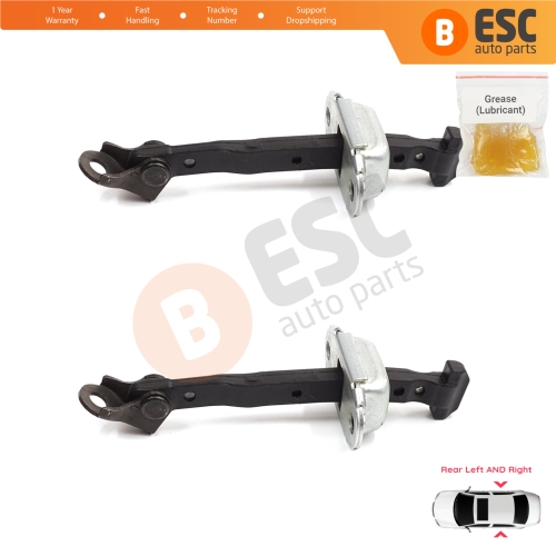 2 Pieces Rear Door Stop Check Assy Limiter Strap for Honda Civic MK10 X 2016-2021 Insight MK3 III ZE4 72840TBAA01