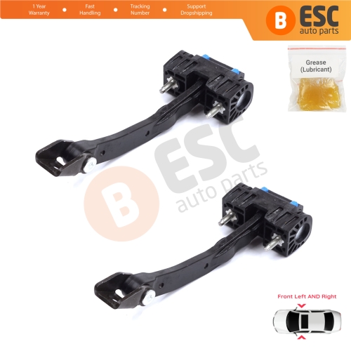 2 Pieces Front Door Stop Check Assy Limiter Strap for Mercedes Sprinter MK3 III 907 910 VS30 2018-On A9107201700