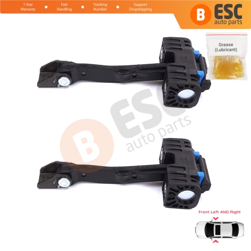 2 Pieces Front Door Stop Check Assy Limiter Strap for Audi A1 8X 8X1 8XK 8XA 8XF 2010-2019 Hatchback Sportback 8X3837249