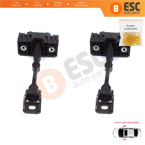 2 Pieces Front Door Stop Check Assy Limiter Strap for Audi A1 8X 8X1 8XK 8XA 8XF 2010-2019 Hatchback Sportback 8X3837249