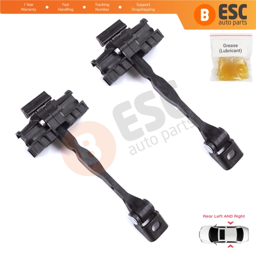 2 Pieces Rear Door Stop Check Assy Limiter Strap for Audi A1 8X 8X1 8XK 8XA 8XF 2010-2019 Hatchback Sportback 8X4839249C