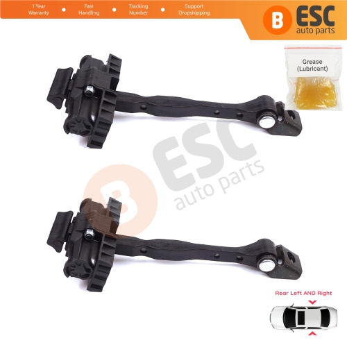2 Pieces Rear Door Stop Check Assy Limiter Strap for Audi A1 8X 8X1 8XK 8XA 8XF 2010-2019 Hatchback Sportback 8X4839249C