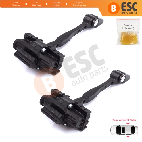 2 Pieces Rear Door Stop Check Assy Limiter Strap for Audi A1 8X 8X1 8XK 8XA 8XF 2010-2019 Hatchback Sportback 8X4839249C