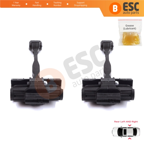 2 Pieces Rear Door Stop Check Assy Limiter Strap for Audi A1 8X 8X1 8XK 8XA 8XF 2010-2019 Hatchback Sportback 8X4839249C
