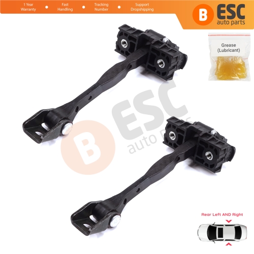 2 Pieces Rear Door Stop Check Assy Limiter Strap for Audi A1 8X 8X1 8XK 8XA 8XF 2010-2019 Hatchback Sportback 8X4839249C