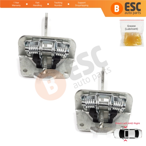 2 Pieces Front Door Stop Check Assy Limiter Strap for Audi A2 8Z0 2000-2005 8Z0837249