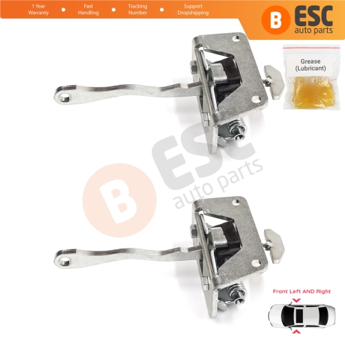 2 Pieces Front Door Stop Check Assy Limiter Strap for Audi A2 8Z0 2000-2005 8Z0837249