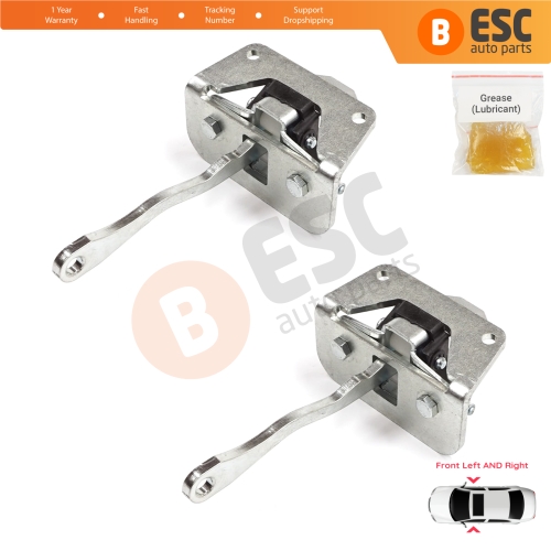 2 Pieces Front Door Stop Check Assy Limiter Strap for Audi A2 8Z0 2000-2005 8Z0837249