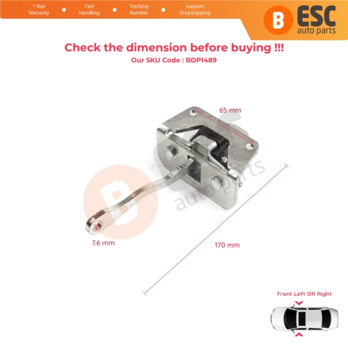 Front Door Stop Check Assy Limiter Strap for Audi A2 8Z0 2000-2005 8Z0837249