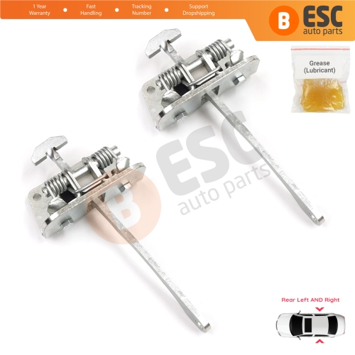 2 Pieces Rear Door Stop Check Assy Limiter Strap for Audi A2 8Z0 2000-2005 8Z0839249