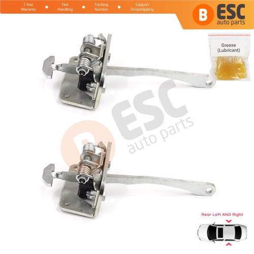2 Pieces Rear Door Stop Check Assy Limiter Strap for Audi A2 8Z0 2000-2005 8Z0839249