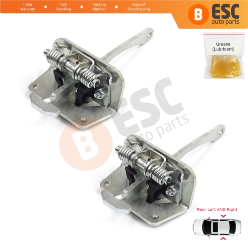 2 Pieces Rear Door Stop Check Assy Limiter Strap for Audi A2 8Z0 2000-2005 8Z0839249