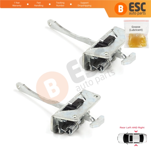 2 Pieces Rear Door Stop Check Assy Limiter Strap for Audi A2 8Z0 2000-2005 8Z0839249