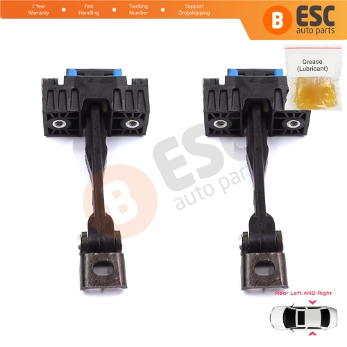 2 Pieces Rear Door Stop Check Assy Limiter Strap for Audi A3 MK3 8V 8VA 8VF 2012- 2021 5-Door Sportback S3 RS3 8V4839249A