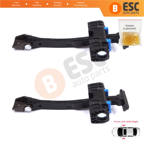 2 Pieces Front Door Stop Check Assy Limiter Strap for Audi A4 S4 RS4 B8 8K 8K2 8K5 8KH 2007-2016 8K0837249D