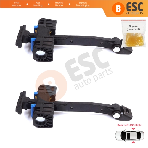 2 Pieces Rear Door Stop Check Assy Limiter Strap for Audi A4 S4 RS4 B8 8K 8K2 8K5 8KH 2007-2016 8K0839249D