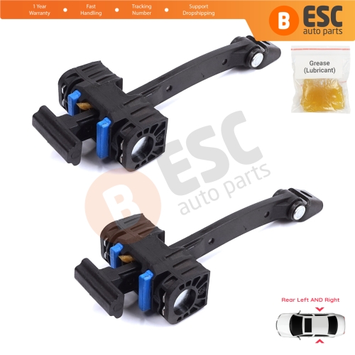 2 Pieces Rear Door Stop Check Assy Limiter Strap for Audi A4 S4 RS4 B8 8K 8K2 8K5 8KH 2007-2016 8K0839249D