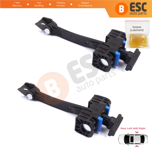 2 Pieces Rear Door Stop Check Assy Limiter Strap for Audi A4 S4 RS4 B8 8K 8K2 8K5 8KH 2007-2016 8K0839249D