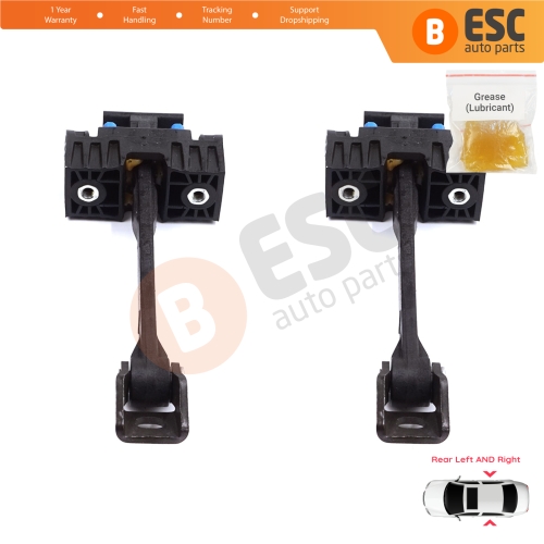 2 Pieces Rear Door Stop Check Assy Limiter Strap for Audi A4 S4 RS4 B8 8K 8K2 8K5 8KH 2007-2016 8K0839249D