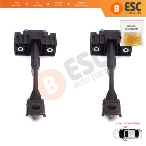 2 Pieces Front Door Stop Check Assy Limiter Strap for Audi A4 S4 B9 8W 8WH 8W5 8WD 8WJ 8W2 8WC 2015-On 8W0837249
