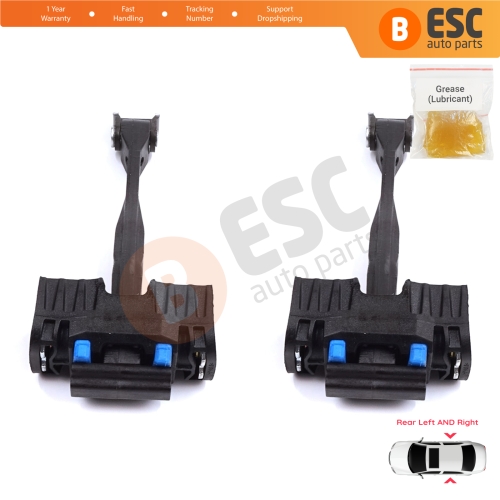 2 Pieces Rear Door Stop Check Assy Limiter Strap for Audi A4 S4 B9 8W 8WH 8W5 8WD 8WJ 8W2 8WC 2015-On 8W0839249