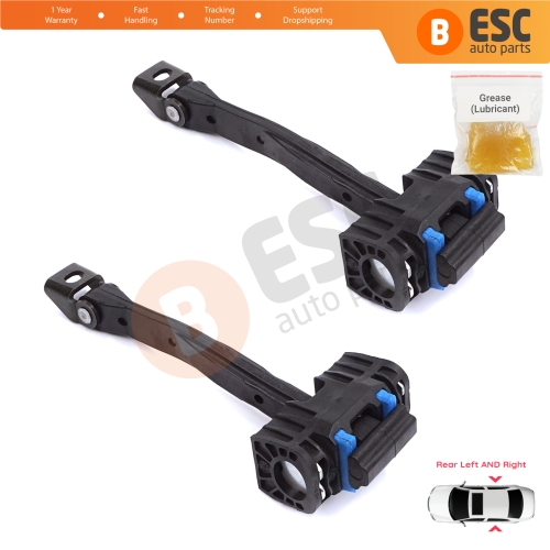 2 Pieces Rear Door Stop Check Assy Limiter Strap for Audi A4 S4 B9 8W 8WH 8W5 8WD 8WJ 8W2 8WC 2015-On 8W0839249