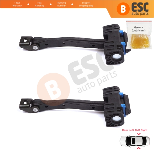 2 Pieces Rear Door Stop Check Assy Limiter Strap for Audi A4 S4 B9 8W 8WH 8W5 8WD 8WJ 8W2 8WC 2015-On 8W0839249