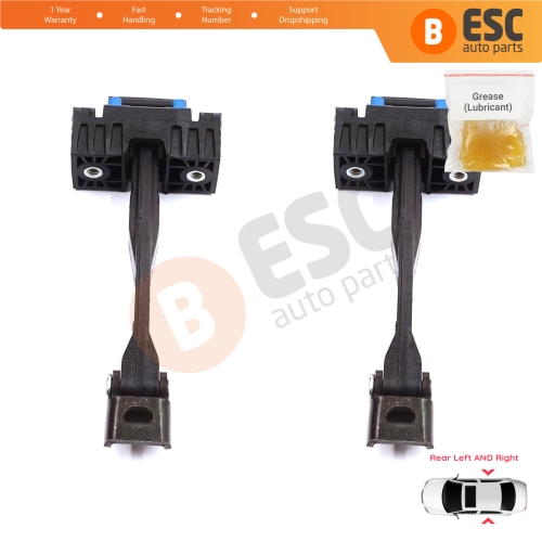 2 Pieces Rear Door Stop Check Assy Limiter Strap for Audi A4 S4 B9 8W 8WH 8W5 8WD 8WJ 8W2 8WC 2015-On 8W0839249