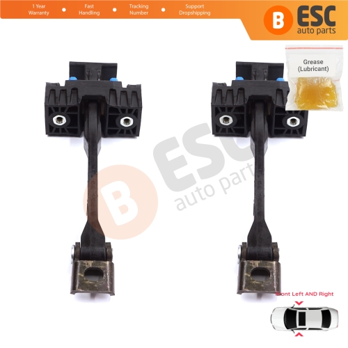2 Pieces Front Door Stop Check Assy Limiter Strap for Audi A5 S5 8T B8 Sportback 8TA 2007-2017 8T8837249C