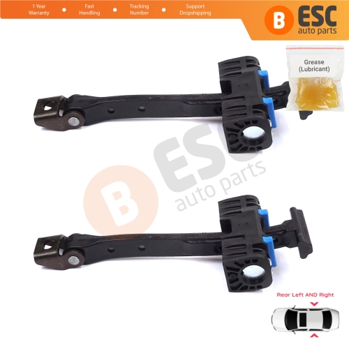 2 Pieces Rear Door Stop Check Assy Limiter Strap for Audi A5 S5 8T B8 Sportback 8TA 2007-2017 8T8839249C