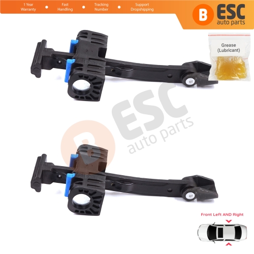 2 Pieces Front Door Stop Check Assy Limiter Strap for Audi A5 S5 B8 Coupe Convertible 8T3 8F7 2007-2017 8T0837203A