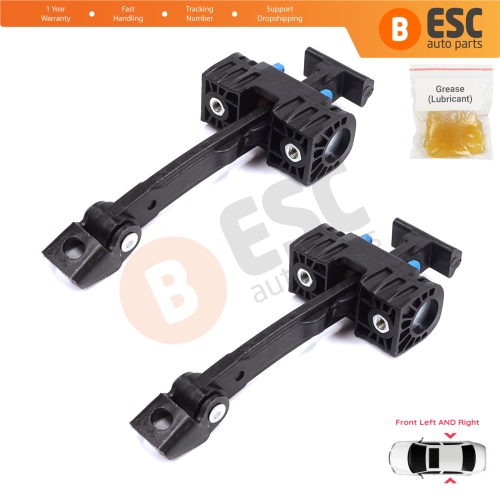 2 Pieces Front Door Stop Check Assy Limiter Strap for Audi A5 S5 B8 Coupe Convertible 8T3 8F7 2007-2017 8T0837203A