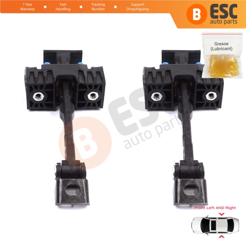 2 Pieces Front Door Stop Check Assy Limiter Strap for Audi A5 S5 B8 Coupe Convertible 8T3 8F7 2007-2017 8T0837203A