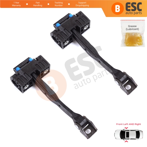 2 Pieces Front Door Stop Check Assy Limiter Strap for Audi A6 S6 RS6 C7 4G 2010-2018 4G0837249C