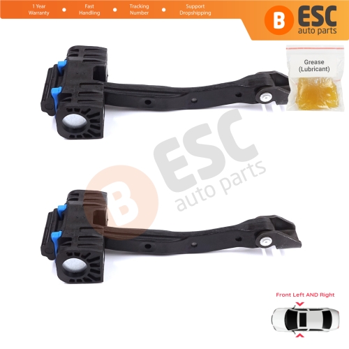 2 Pieces Front Door Stop Check Assy Limiter Strap for Audi A6 S6 RS6 C7 4G 2010-2018 4G0837249C