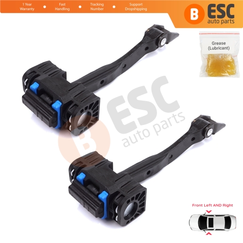2 Pieces Front Door Stop Check Assy Limiter Strap for Audi A6 S6 RS6 C7 4G 2010-2018 4G0837249C