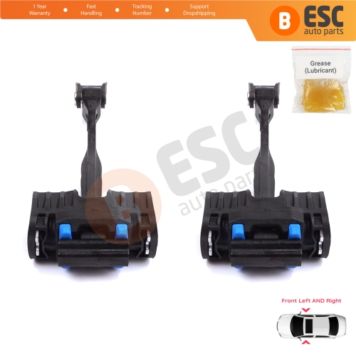 2 Pieces Front Door Stop Check Assy Limiter Strap for Audi A6 S6 RS6 C7 4G 2010-2018 4G0837249C