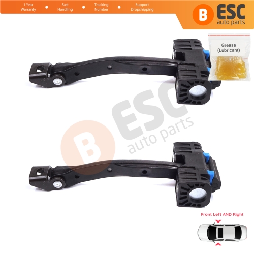 2 Pieces Front Door Stop Check Assy Limiter Strap for Audi A6 S6 RS6 C7 4G 2010-2018 4G0837249C