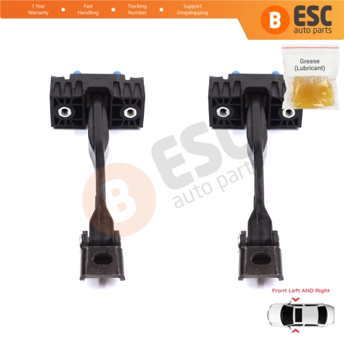 2 Pieces Front Door Stop Check Assy Limiter Strap for Audi A6 S6 RS6 C7 4G 2010-2018 4G0837249C