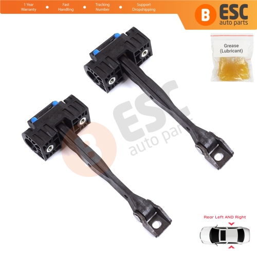 2 Pieces Rear Door Stop Check Assy Limiter Strap for Audi A6 S6 RS6 C7 4G 2010-2018 4G0839249B