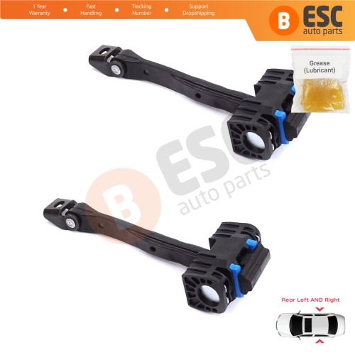 2 Pieces Rear Door Stop Check Assy Limiter Strap for Audi A6 S6 RS6 C7 4G 2010-2018 4G0839249B