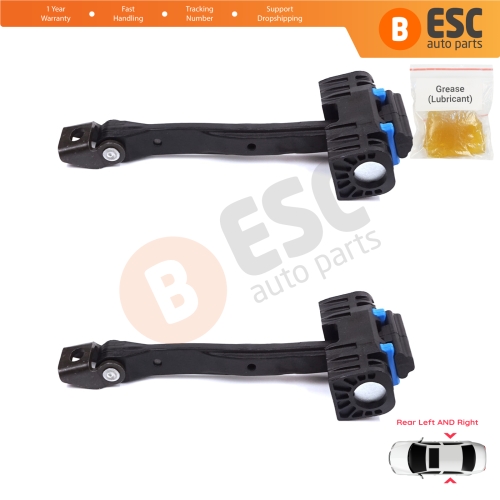2 Pieces Rear Door Stop Check Assy Limiter Strap for Audi A6 S6 RS6 C7 4G 2010-2018 4G0839249B
