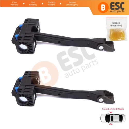 2 Pieces Front Door Stop Check Assy Limiter Strap for Audi Q2 SQ2 GAB GAG 2016-On 81A837249