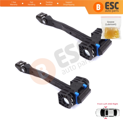 2 Pieces Front Door Stop Check Assy Limiter Strap for Audi Q2 SQ2 GAB GAG 2016-On 81A837249