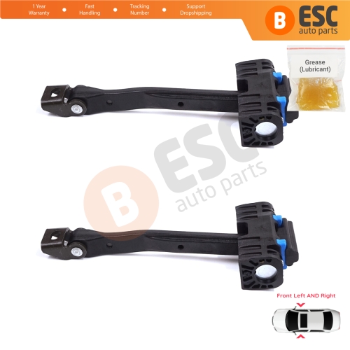2 Pieces Front Door Stop Check Assy Limiter Strap for Audi Q2 SQ2 GAB GAG 2016-On 81A837249